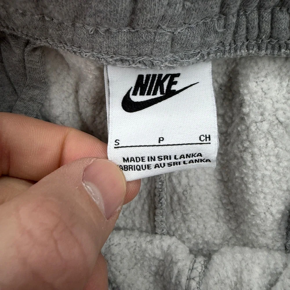 Nike Mens Fleece Jogger Sweatpants Heather Gray Small Drawstring BV2671-063‎